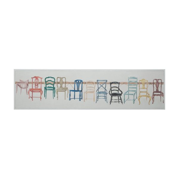 Elk Signature Chair Display, Handpainted Art on Canvas 1617010